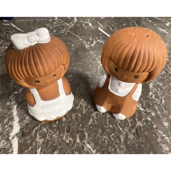 VTG Holt Howard Gingerbread Christmas Thanksgiving Salt Pepper Shaker Japan - Picture 3 of 9